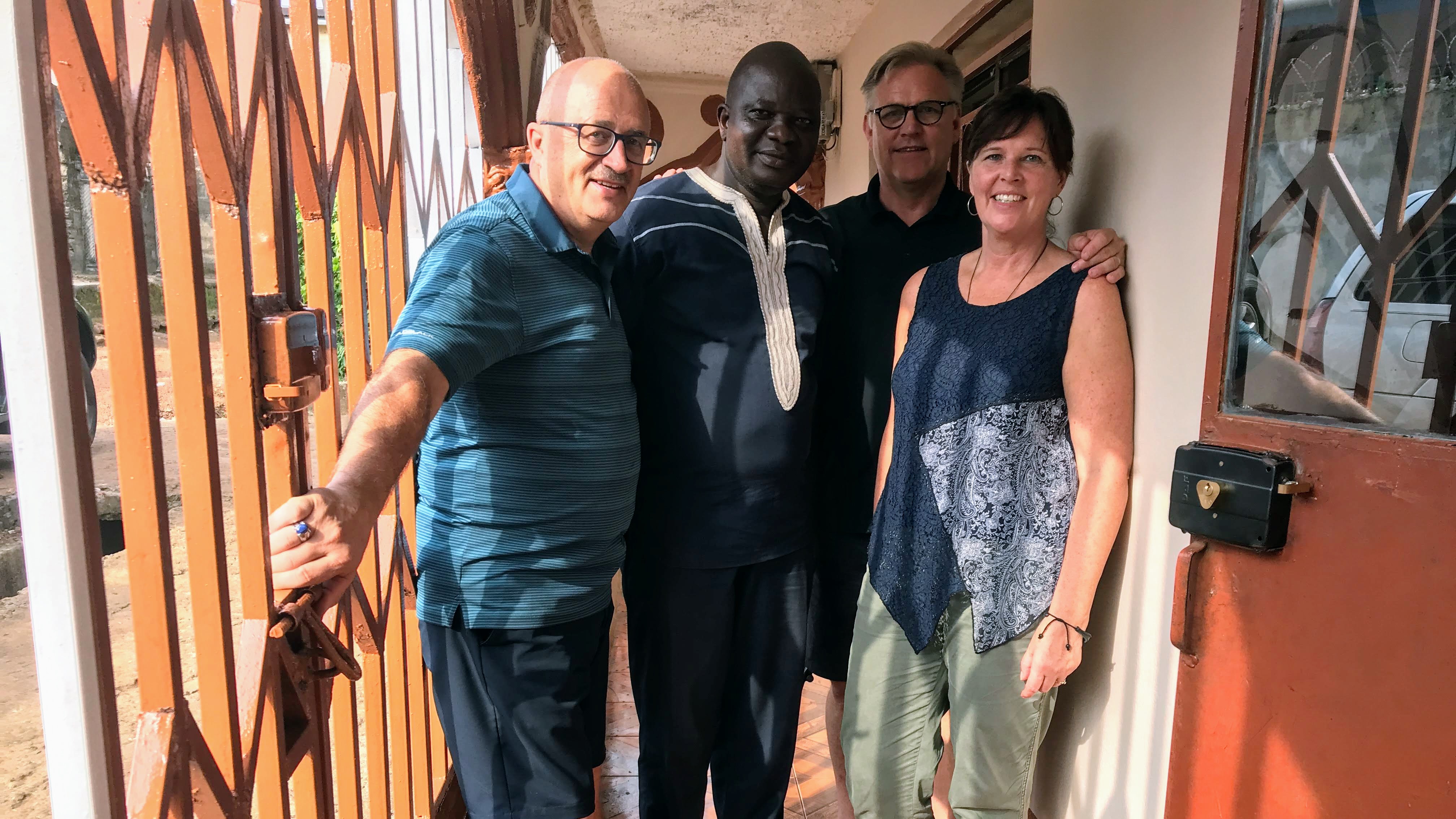 Bill, Bruce and Wanda in Sierra Leone